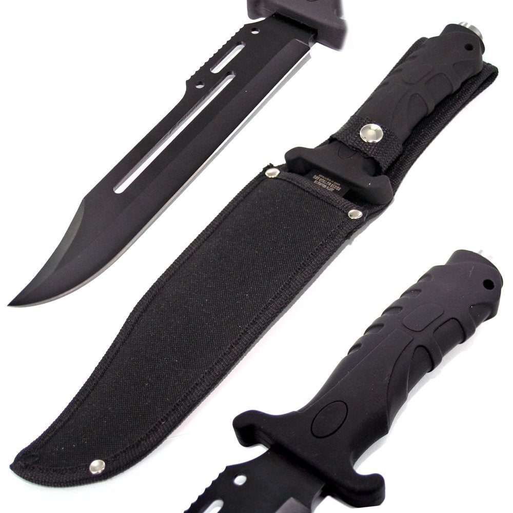 Black Steel Combat Knife