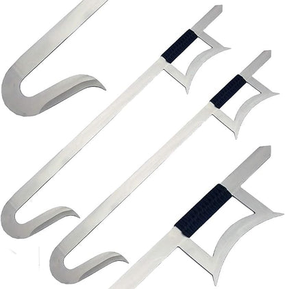 MAKOTO Chinese Hook Swords Set of 2 Silver, Swords -  Canada