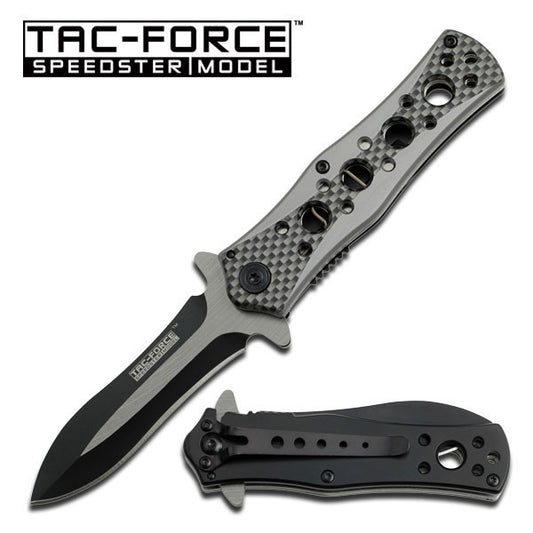 TAC FORCE TF-576CA 7" CARBON FIBER SPRING ASSISTED FOLDING KNIFE