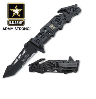 U.S Army A-A1005BK Liberator Folding knife (Black, 9 inches)