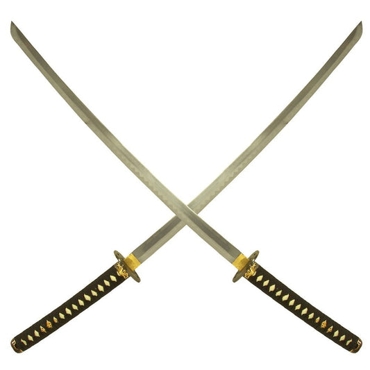 2 Piece 'Kill Bill' Katana Sword Set with Stand