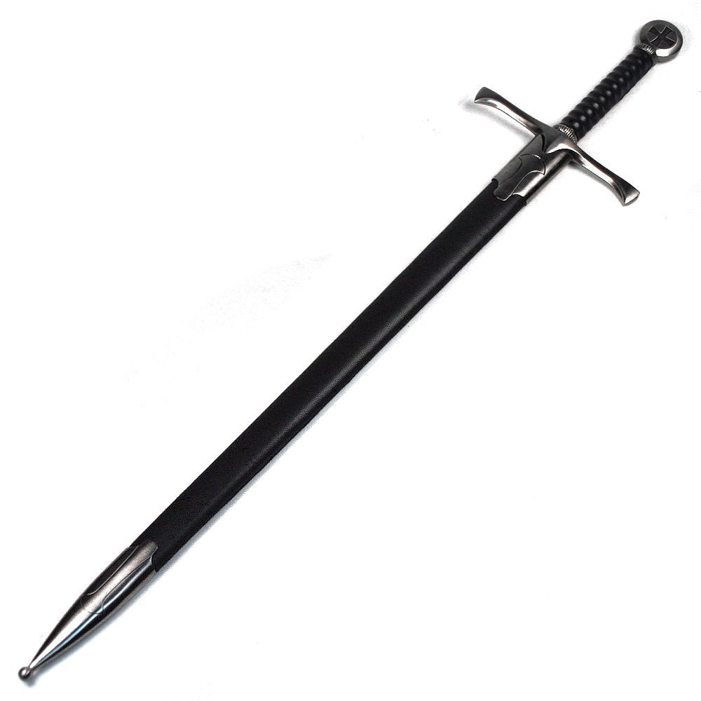 Medieval Knight Arming Sword with Scabbard (Crusader (Cross))