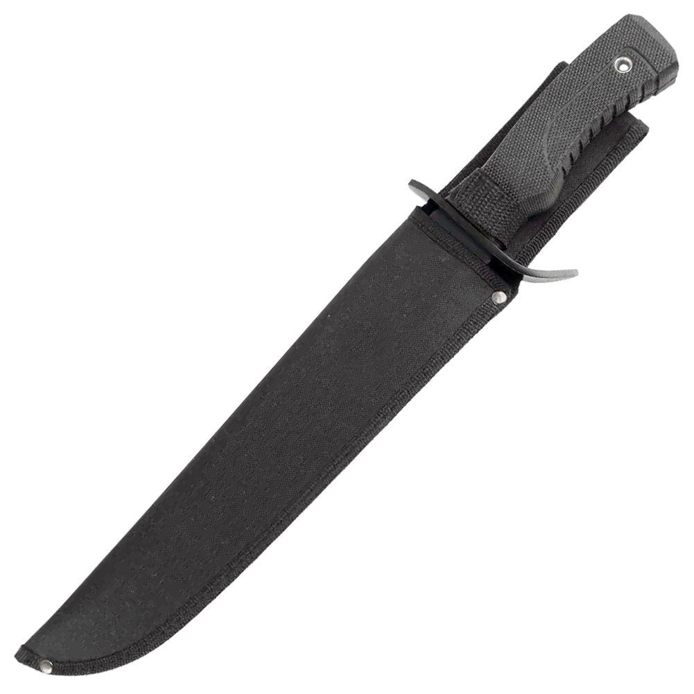 17 LARGE BOWIE FIXED BLADE HUNTING KNIFE w/ SHEATH Combat Huge Survival  Blade